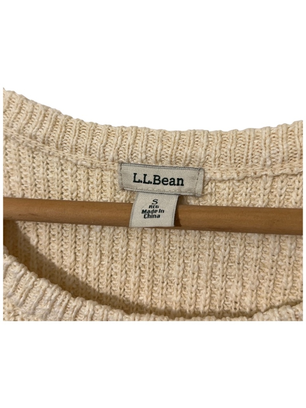 LL Bean Womens Sweater Size S Heavyweight Pullover Cotton Autumn Casual Office - Picture 3 of 5